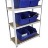 Monster Shop Garage Shelving Unit 5 Tier Racking Storage Warehouse Bays Industrial Heavy Duty Boltless Steel Shelves