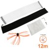 Chimney Cleaning Kit Drill Powered Sweeping-brush Rotary Brush Cleaner 12m Fireplace Wood Burner Flue Reinforced Nylon Flexible Rods FREE Dust Sheet & Storage Bag Includes Drill Adapter & Allen Key MAXBLAST