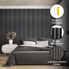 Acoustic Slat Wall Panel - Anthracite Grey