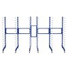 Combi Spray Drying Rack Trolley x 3 & 2 x 2 Way Connector Joining Kit Paint Shop Dry Storage 4 Heavy Duty 360 Degree Castors Mobile 15 Layers Per Rack 25kg Per Layer 375kg Capacity Adjustable Width