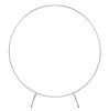 Wedding Moongate White Arch 2m/200cm & Weeping Willow Light Up Tree Warm White LED with Metal Flat Base Arbour Background Decor Flower Balloon Circle Hoop Frame Outdoor Backdrop Wedding Decoration