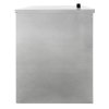 Coal Storage Bunker 350kg 520L Galvanised Steel Raised Metal Base Strengthening Bar Baffle Plate Waterproof Rust & Rodent Proof Wood Fire Sliding Door Hinged Lid Handle FREE Coal Shovel