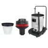 Industrial Vacuum Cleaner 80L Wet & Dry 4 Attachments Commercial Cleaning 3000W Triple Motor Stainless Steel Cloth Filter 1.5m Hose 9m Cable Bagless or Bagged 3 x FREE Hoover Bags