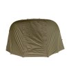 2 Man Fishing Bivvy Tent with Overwrap Carp Fishing Dome Overnight Shelter Angler Camping Waterproof Tackle Brolly System Pram Hood PVC Window FREE Neoprene & PVC Shoe Mat Carry Bag & Mallet Included