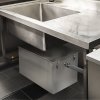 Commercial Grease Trap 120L Under Sink Interceptor 18KG Stainless Steel Waste Fat Oil Water Separator Filter Restaurant Kitchen Takeaway Hotel Cafe 50mm Inlet Outlet Compact 41cm H x 45cm W x 65cm D