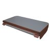 Hot Tub Cover Spa Lid 210cm x 210cm Square Brown Hard Top Weatherproof PVC Leather Foam 25KG/m3 Density Galvanized C-Channel UV Mildew Flame Resistant