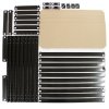2 x Black Racking Bay Unit 5 Tier Heavy Duty Steel Metal 150kg capacity Per Shelf Garage Shelves Storage Warehouse Shed Workshop Boltless Shelving 75cm x 150cm x 30cm