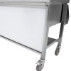 Mobile Cocktail Bar Station Stainless Steel Event Prep Serving Counter Wheels Insulated Ice Wells Shelves Sink Mixer Tap Speed Rail Gastro Pots Knife Holder Whiteboard Boston Shaker Magnets & Erasers