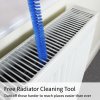 Adjustable Radiator Cover White MDF Trellised Grill Modern Cabinet Shelf 1400mm - 1920mm