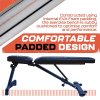 Body Revolution Adjustable Weight Bench - 6 Positions, Heavy Duty Steel Frame