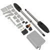 Electric Swing Gate Opener, With 2 Remote Controls, Heavy Duty Dual Wing Automatic Door Operating Kit, 300kg Per Arm, Driveway, Fence, Garage, Garden, Home, FREE Flashing Safety Beacon
