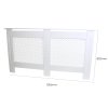 Radiator Cover White MDF Trellised Grill Modern Cabinet Shelf 1515mm