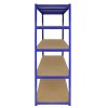 Garage Racking Shelving Unit / 5 Tier 1600mm Wide x 600mm Deep / Steel & MDF Shelves