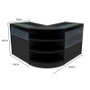 Harmonia LED Shop Counter Set B900, C900 & LM60 - Black