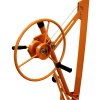 Drywall Hoist Plaster-Board Lifter Panel Jack Tool 11ft Reach 68kg Lifting Capacity 10cm Caster Wheels Foldable Mobile Lockable Heavy Duty Commercial DIY T-Mech