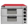 Electric Pizza Oven with Audible Timer & Twin Deck Firebrick / Commercial Baking & Grilling