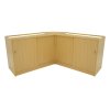 Harmonia LED Shop Counter Set B1200, C1200 & LM60 - Maple
