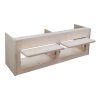 Campervan Overhead Cabinet 2 Door Top Locker Central Divider Camper Van Furniture Storage Lightweight Solid Birch Plywood Unpainted Soft Close Hinges Push Button Locks Pre Drilled Holes Fixing Kit
