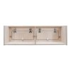 Campervan Overhead Cabinet 2 Door Top Locker Central Divider Camper Van Furniture Storage Lightweight Solid Birch Plywood Unpainted Soft Close Hinges Push Button Locks Pre Drilled Holes Fixing Kit