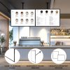 LED Advertising Light Box A1 Ultra Slim Frame Poster Display Illuminated Wall Ceiling Mounted 1m Bracket Backlit Menu Board Movie Takeaway Shop Sign Holder Black Rectangle Lightweight Aluminium Indoor