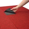 40 x Carpet Tiles Scarlet Red 10m2 Heavy Duty Commercial Retail Shop Office Home Domestic Premium Flooring Easy Installation 50cm x 50cm Square Anti Slip