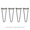 4 x Hairpin Legs / Hair Pin Legs Set SkiSki Legs Furniture Desk Bench Chair Table 12