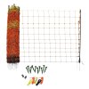 Electric Poultry Netting 50m Roll Fencing Fence & Posts Conductive Hotline Hot Gate Chicken Hen Geese Turkey Net Mesh 11 Wires 120cm 1.2m High 14 Double Spikes FREE Repair Kit & 10 Ground Spikes