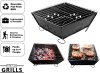 Small Portable BBQ by Fresh Grills. Folding Portable BBQ for Camping. Foldable Barbecue Fire Pit Ideal for Backpacking and Camping