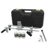 T-Mech Mortice Jig Door Lock Fitting Set Wood Chisel Drill Morticer Kit / 6 Carbide Wood Cutters, 19mm, 22mm, 25mm