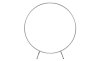 Wedding Moongate Silver Arch 2m/ 200cm  & Weeping Willow Light Up Tree Warm White LED Metal Flat Base Arbour Background Decor Flower Balloon Circle Hoop Frame Outdoor Backdrop  Decoration Prop