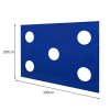 Golf Cage Target Practice Sheet 3m x 2m 5 x 38.5cm Holes Waterproof 210D Oxford Fabric 12 Bungee Cords Lightweight Portable Blue Outdoor Indoor Monster Shop