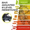 Turbo Trainer Variable Resistance Magnetic Road bikes Mountain Bikes White