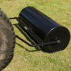 T-Mech 120L Towable Garden Roller Towed Lawn Rolling, Tow Behind Vehicle Heavy Duty Metal, Sand/Water Fill