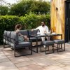 Aluminium Corner Sofa Set - Anthracite Grey