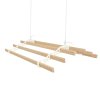 Clothes Airer Ceiling Pulley 6 Lath 0.9m Ivory Maid Traditional Mounted Clothing Dryer Victorian Clothes Horse Laundry Drying Rack Extendable Cast Iron Varnished Pine Kitchen Utility FREE Fixing Kit