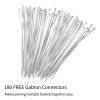 Gabion Baskets Garden Mesh Wire Cages Galvanised Steel Stone Basket Outdoor Spiral Planter Retaining Wall / 100 x 50 x 30cm / 6 Pack