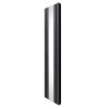 Flat Panel Radiator With Mirror 1800mm x 425mm Modern Designer Double Column Vertical Heater Matt Anthracite Grey Carbon Steel Wall Mounted Kitchen Living Room Cleaning Brush Fixing Kit & Brackets