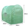 Polytunnel Greenhouse Walk In Galvanised Racking Windows Doors Growhouse PE Cover Gardening Metal Frame Outdoor Storage Garden Tent Vegetable Flower Plant 19mm Diameter | 2 x 2.5m