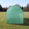 Polytunnel Greenhouse Walk In Galvanised Windows Doors Growhouse PE Cover Gardening Metal Frame Outdoor Garden Tent Vegetable Flower Plant 19mm Diameter | 4 x 2m