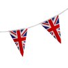 2 x Union Jack Flag Bunting - 10m Durable Fabric - British Decor, Perfect for Indoor/Outdoor Events, Royal Celebrations & National Holidays