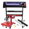 Heat Press 38cm Swing Machine With Vinyl Cutter Plotter Machine LED Guide Lights Sublimation Kit And Software Subscription