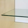 MonsterShop C1200 Shop Counter Glass Retail Showcase Display Cabinet, Maple, 120cm x 90cm x 60cm