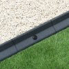 Flexible Lawn Edging Garden Border Grass Pathways Path Edge Vegetable Plot Flowerbed Raised Borders Rubber Artificial Grass Grey | Pack of 26 x 1.2m