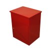 Parcel Post Box Lockable Wall Mounted Secure Large Outdoor Letter Smart Mail Drop Box Weatherproof Galvanised Steel | 5 Keys | 580 x 460 x 360mm - Red