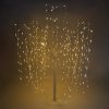 Monster Shop 6 FT Willow Tree White 400 LED Warm White Lights with Metal Square Base 180cm Christmas Garden Ornaments for Home Xmas Display Decoration Indoor/Outdoor