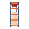 Garage Racking S-Rax Shelving Unit 5 Shelf 180cm x 180cm x 60cm Rack Heavy Duty Steel 300kg Capacity Per Shelf Adjustable Layout Boltless Assembly Rubber Feet 3 Reinforced Support Bars Warehouse