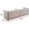 Campervan Overhead Cabinet 2 Door Top Locker Central Divider Camper Van Furniture Storage Lightweight Solid Birch Plywood Unpainted Soft Close Hinges Push Button Locks Pre Drilled Holes Fixing Kit