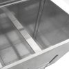 Coal Storage Bunker 250kg 390L Galvanised Steel Raised Metal Base Strengthening Bar Baffle Plate Waterproof Rust & Rodent Proof Wood Fire Sliding Door Hinged Lid Handle FREE Coal Shovel