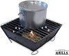 Small Portable BBQ by Fresh Grills. Folding Portable BBQ for Camping. Foldable Barbecue Fire Pit Ideal for Backpacking and Camping