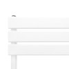 Vertical Towel Radiator Designer Flat Panel 1200mm x 500mm Bathroom Heated Rail Gloss White Central Heating Ladder Heater Wall Mounted Carbon Steel FREE Cleaning Brush Fixing Kit & Brackets